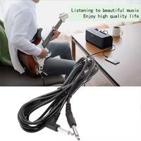 Câble d'amplificateur pour guitare électrique et basse, câble de guitare acoustique avec réduction du bruit, 3/6/10m, câble de guitare droit ou coudé