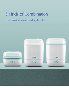 جهاز تعقيم وتجفيف زجاجات الأطفال الكهربائي البلاستيكي بسعة 8 زجاجات للاستخدام المنزلي - Product Image 6