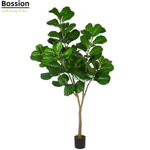 Bossion Künstlicher Großer Ficus Lyrata Baum Gartendekoration Innen- und Außenbereich Riesiger Kunstbaum - Product Image 1