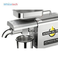 Presse à Huile Commerciale Automatique WH-250-888A, Mini Presse Intelligente en Acier Inoxydable pour Usage Domestique et Commercial