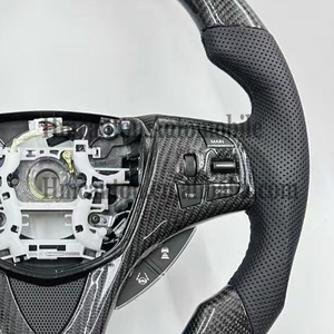 Volant de direction en cuir perforé en fibre de carbone pour Honda Acura Tlx, produits populaires - Product Image 6