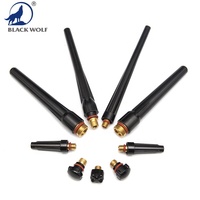 Kit de torche de soudage TIG BLACK WOLF, corps de pince de buse en céramique argon