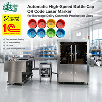 Code QR sur bouchon de bouteille pour machine de marquage laser, marqueur en ligne haute vitesse pour les lignes de production de boissons, produits laitiers, jus et cosmétiques