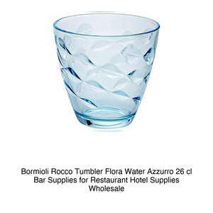 Verre à eau Flora bleu 26 cl Bormioli Rocco H 8 cm Ø 8,5 cm - Product Image 2