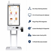 Solution de kiosque de paiement en libre-service personnalisée OEM ODM tout-en-un pour restaurants, kiosque mural avec écran tactile, scanner et imprimante