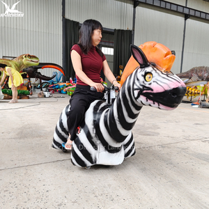 <span class=keywords><strong>Scooter</strong></span> Eléctrico con Forma de Zebra, con Batería, Marco de Acero Hecho a Mano, para Zoológicos, Centros Comerciales y Parques Temáticos - Product Image 2