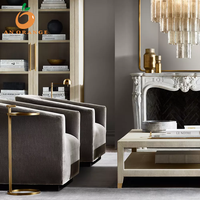Nouveau Canapé de Salon en Tissu Style Abri avec Accoudoirs Cascade, Siège Cascade, Coussin Doux et Moelleux, Structure en Bois pour Appartement