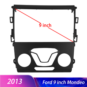 (Stock US) Cadre <span class=keywords><strong>autoradio</strong></span> <span class=keywords><strong>2</strong></span> <span class=keywords><strong>DIN</strong></span> 9 pouces Podofo avec Canbus pour Ford Fusion/Mondeo 2013 (Gris Fer) - Product Image 5