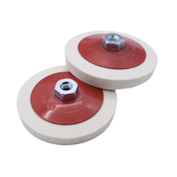 Disque de polissage en feutre de laine 4/5/6/7 pouces, dureté moyenne, pour verre, roue de polissage, personnalisable OEM, pour polissage miroir