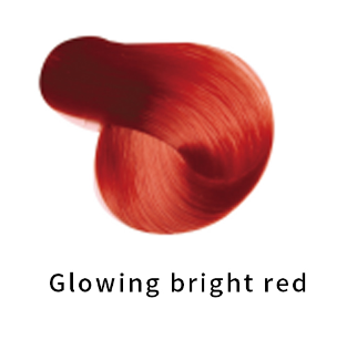 Glowing bright red
