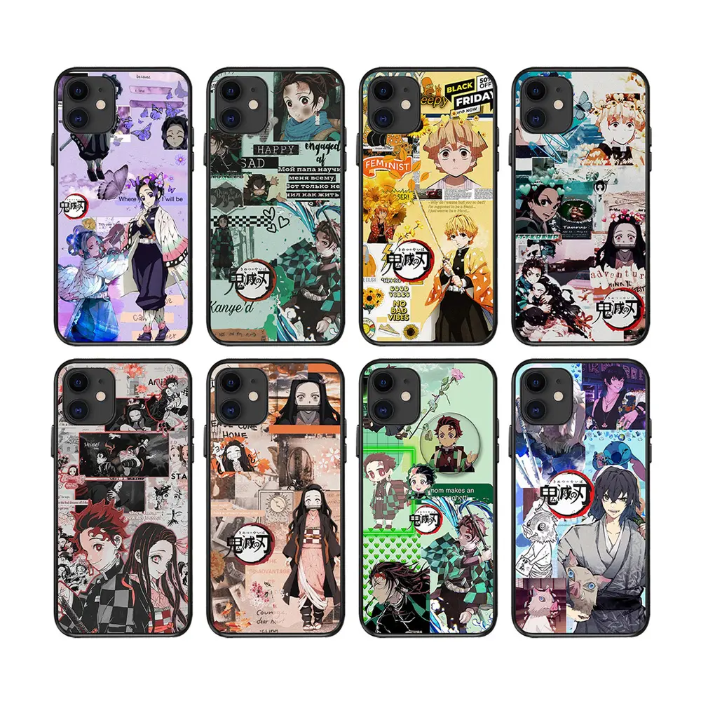 Custodia per Smartphone per Iphone 11 12 13 14Pro Max 7 8 Plus Custom Cartoon Cute Anime Soft Cover per cellulare in Silicone all'ingrosso