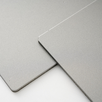 Revêtement PVDF gris argenté, panneau composite pour décoration de façade extérieure, panneau ACP Alucobond en aluminium par Wanya