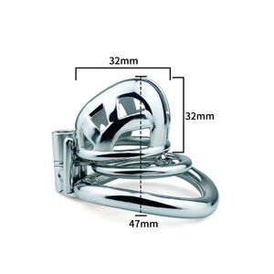 Jaula de Castidad Cobra FRRK para Hombre, Anillos para Pene de Acero Inoxidable, Juguetes Sexuales de Bondage Pequeños, Gran Abertura Frontal, Juegos para Adultos - Product Image 6