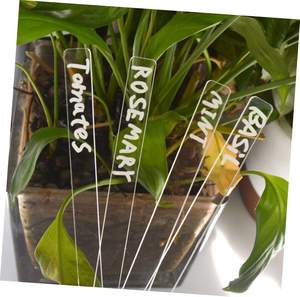 Étiquette extérieure acrylique transparente marquage étiquette de plante bricolage <span class=keywords><strong>reconnaissance</strong></span> de Classification <span class=keywords><strong>des</strong></span> légumes de jardin - Product Image 5