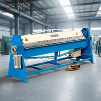 Machine à plier le métal électrique YUFON, plieuse industrielle pour tôles, pour la production de conduits d'air de climatisation