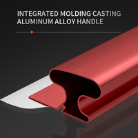 Kit de raclage et de finition pour murs avec manche télescopique en alliage d'aluminium de qualité industrielle, outil de nivellement et de raclage de la boue