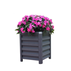 High-quality outdoor metal planting box, aluminum alloy flower planting, vertical large square flower box