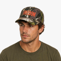 Casquette de baseball camouflage personnalisée en gros pour commande OEM, motif arbre, lettres brodées en 3D, pour la chasse, la pêche, les activités de plein air, en coton, chapeau de sport