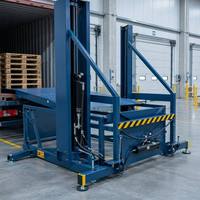 Rampe de chargement mobile hydraulique électrique à hauteur réglable JINMEITE en acier pour un chargement et un déchargement facile des conteneurs