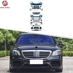 Kit de Carrocería Aerodinámico Estilo S63 AMG, Juego Completo de Parachoques Delantero y Trasero para <span class=keywords><strong>Mercedes</strong></span> Benz Clase S W222 2018-2020 - Product Image 1