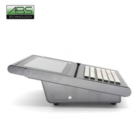 Sistem POS All-in-One ABS Mini10 Mesin Kasir Intel J1900 Windows 7/10 NFC Bluetooth 5.2 LCD 10.4" Printer Thermal 58mm untuk Bus
