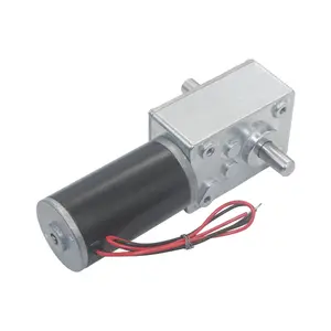 Kecepatan Rendah 24 Volt 15W Motor Listrik Kecil Dc Worm Motor Worm