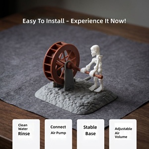Juguete Creativo Personalizado de Esqueleto con Rueda de Agua Impresa en 3D y Ventosa para Pecera, Figura Divertida de Esqueleto para Desestresarse - Product Image 6