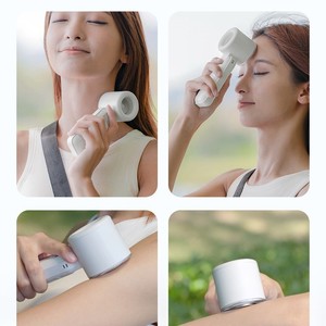 พัดลมระบายความร้อนแบบพับได้แบบพกพา มินิ USB ชาร์จใหม่ได้ มอเตอร์ไร้แปรง สีม่วง สีขาว สีฟ้าอ่อน อายุการใช้งานแบตเตอรี่ 6-8 ชั่วโมง - Product Image 5