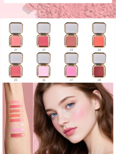 Palette de blush 8 couleurs sans logo en stock, blush personnalisé à marque privée, texture délicate, rouge à joues naturel - Product Image 6