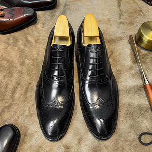 High-End Custom-Made Fashionable Trend Formal Business Casual New Style Genuine Leather Men's <b>Shoes</b> - Product Image 2