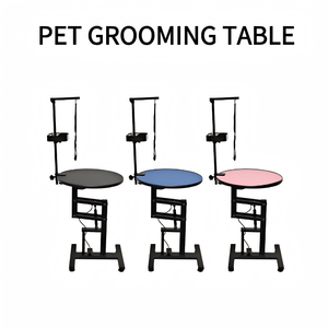 Table de toilettage vétérinaire à levage pneumatique rotative à 360° pour chiens, chats, chevaux, petits animaux, salon de toilettage - Product Image 3