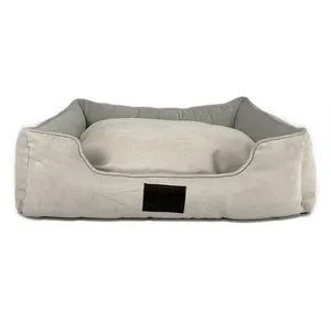 Cama rectangular para perros pequeños, con almohadilla antideslizante, para perro