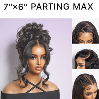 Klebefreie 7x6 HD Lace Wig aus indischem Rohhaar, Loose Body Wave Perücke, vorgeschnittene Spitze, verstellbare Echthaar-Lace-Front-Perücke