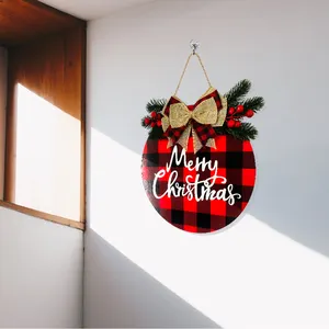 Merry Christmas Sign Christmas Welcome Sign For Front Door Christmas Decoration Hanging Welcome Sign For Farmhouse