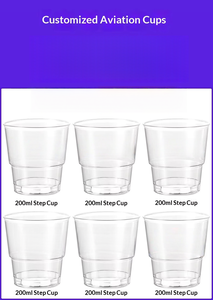 Vaso Desechable Grueso de una Pieza Transparente de PS con Logotipo Personalizado para Café, Vaso de Agua de Alta Gama Modelo YC-6 - Product Image 2
