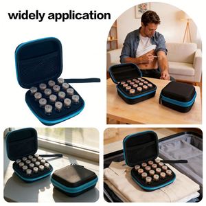 Étui de transport d'insuline pour diabétiques personnalisé en EVA, étanche, antichoc, léger, avec 16 compartiments, support pour flacons de 3 ml et pochette de glace de 90 g - Product Image 6