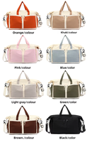 Produsen Tas Gym OEM ODM, Tas Olahraga Kasual, Tas Duffel Multi Kantong, Tempat Botol Air, Tali Serut, Kebugaran, Perjalanan, Pria Wanita