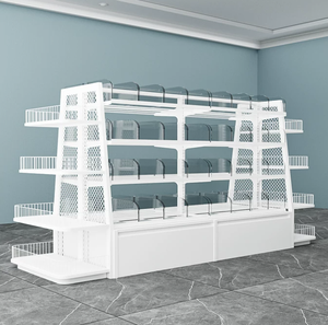 Rak Snack Logam Multilayer, Rak & Stand <span class=keywords><strong>Display</strong></span> Permen yang Dapat Disesuaikan untuk Toko Kelontong, Rak Gondola - Product Image 1