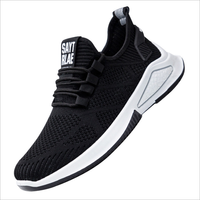 Vente en gros de baskets de sport respirantes à lacets pour hommes, mode automne, baskets de course à semelle en plastique