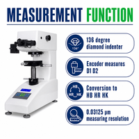 Testeur de dureté numérique Micro Vickers, machine d'essai de microdureté de paillasse avec entrée d'encodeur et imprimante