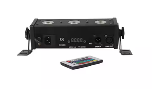 DMX Tường Máy Giặt Mặt Tiền Rgbwya 6in1 3Pcs Tuyến Tính Thanh Ánh Sáng Với Điều Khiển Từ Xa - Product Image 4