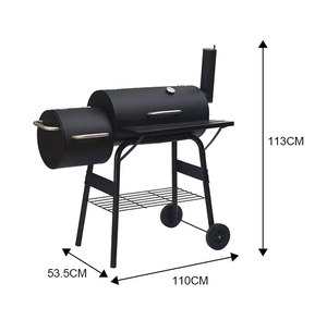 Gril vertical de <span class=keywords><strong>barbecue</strong></span> de fumoir décalé de chariot de grande surface de <span class=keywords><strong>cuisson</strong></span> - Product Image 2