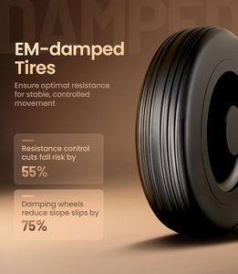 Andadores para Idosos, Rollator Ergonômico Dobrável com Assento e Encosto Ajustável - Product Image 6