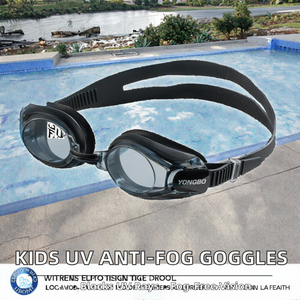 Gafas de Natación YongBo Coloridas para Hombre, Antivaho, de Silicona, para Ocio, Protección UV, AK2112 CF-8100, Directo de Fábrica - Product Image 2