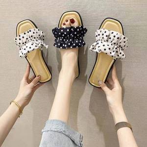Sandali piatti estivi da <span class=keywords><strong>donna</strong></span>, nuove ciabatte con fiocco e chiusura slip-on, di tendenza per la spiaggia, design intergenerazionale - Product Image 4