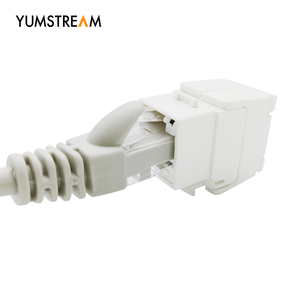 Mini tipo Toolless 180 gradi non schermato 8 p8c Utp Cat6 connettore Jack Keystone con otturatore - Product Image 3