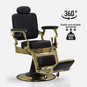 Chaise de barbier de salon pour hommes avec pièces-Équipement commercial robuste vintage à Guangdong - Product Image 1