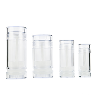 Tube vide noir 15g 30g 50g 75g pour emballage cosmétique, baume à lèvres, déodorant, parfum solide, crème, en plastique, à mécanisme rotatif