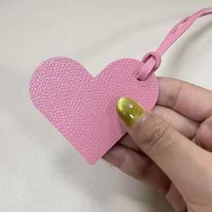 Quick Ship Pu Leather Heart Shape Pendant 8 Colors <b>Charm</b> Ladies Girls Diy <b>Bag</b> Accessory - Product Image 5