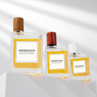 Flacons de parfum en verre rechargeables de luxe 30ml 50ml 100ml avec un élégant emballage cadeau pour la vente en gros